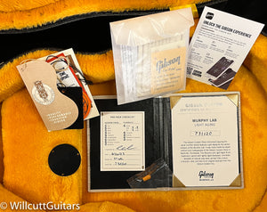 Gibson Custom Shop 1957 Les Paul Custom Reissue 3- Pickup Bigsby Murphy Lab Light Aged Ebony (120)
