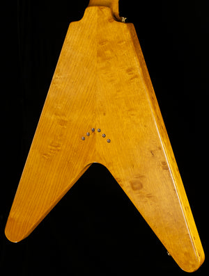 Gibson Custom Shop 1958 Korina Flying V Black Pickguard Natural (284)