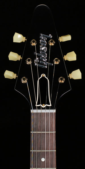 Gibson Custom Shop 1958 Korina Flying V Black Pickguard Natural (284)