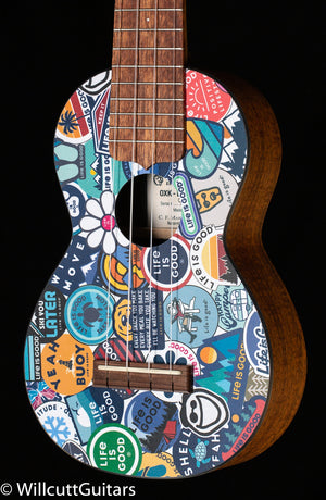 Martin 0XK Soprano Ukulele Life is Good (133)