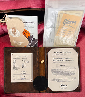 Gibson Custom Shop 1959 Les Paul Standard Brazilian Rosewood Tom's Cherry Murphy Lab Aged (040)