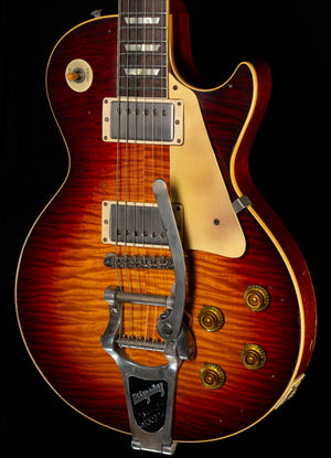Gibson Custom Shop 1959 Les Paul Standard Brazilian Rosewood Tom's Tri-Burst Bigsby Murphy Lab Aged 073)