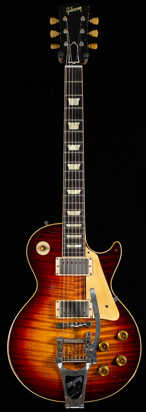 Gibson Custom Shop 1959 Les Paul Standard Brazilian Rosewood Tom's Tri-Burst Bigsby Murphy Lab Aged (074)