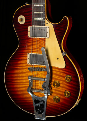 Gibson Custom Shop 1959 Les Paul Standard Brazilian Rosewood Tom's Tri-Burst Bigsby Murphy Lab Aged (076)
