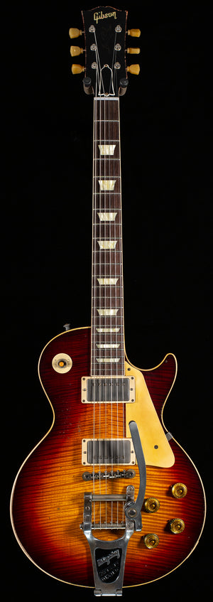 Gibson Custom Shop 1959 Les Paul Standard Brazilian Rosewood Tom's Tri-Burst Bigsby Murphy Lab Aged (077)