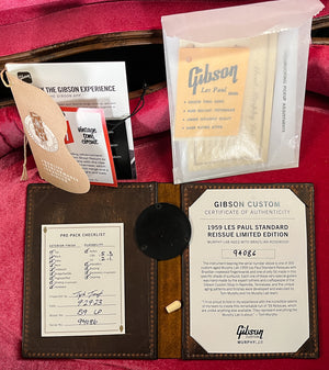 Gibson Custom Shop 1959 Les Paul Standard Brazilian Rosewood Tom's Tri-Burst Bigsby Murphy Lab Aged (086)