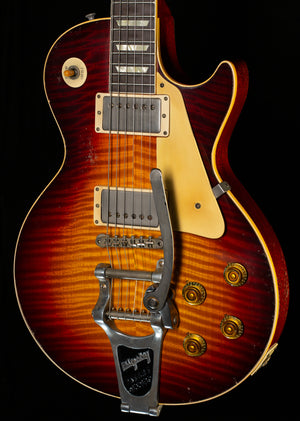 Gibson Custom Shop 1959 Les Paul Standard Brazilian Rosewood Tom's Tri-Burst Murphy Lab Aged Bigsby (087)