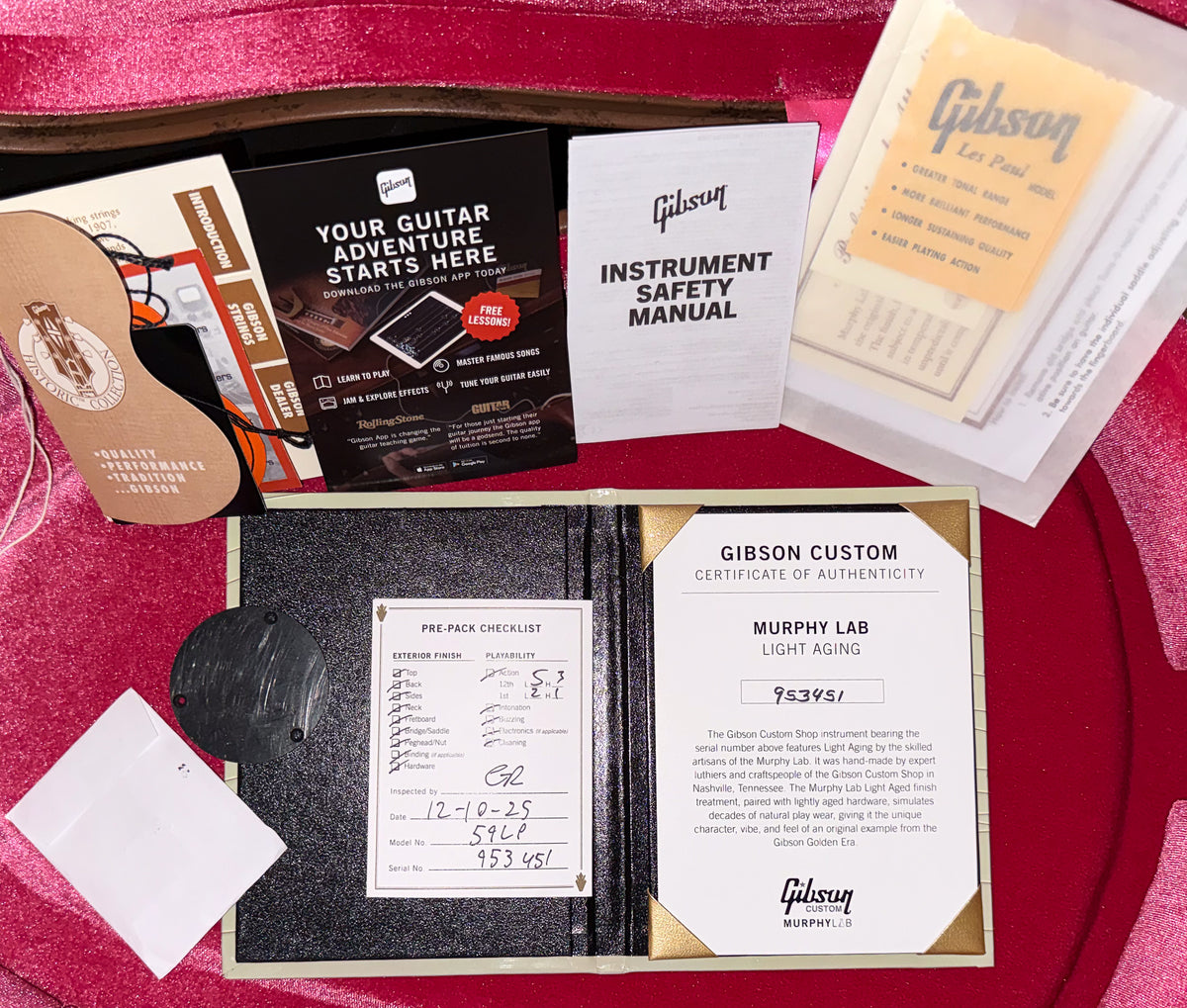 Gibson Custom Shop 1959 Les Paul Standard Plain Top BOTB #122 Murphy Lab Light Aged (451)