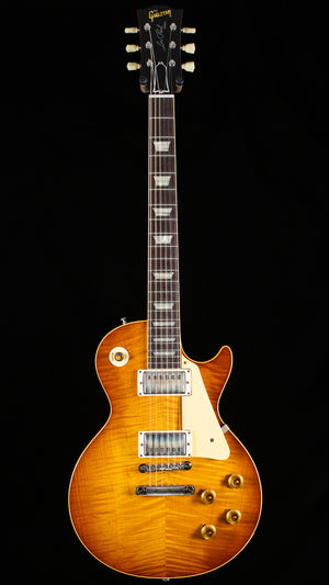 Gibson Custom Shop 1959 Les Paul Standard Golden Poppy Burst Willcutt Cloudbucker Pickups (055)