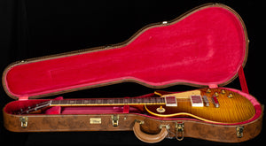 Gibson Custom Shop Willcutt Cavern Collection 1959 Les Paul Standard Green Lemon Fade Chambered (670)