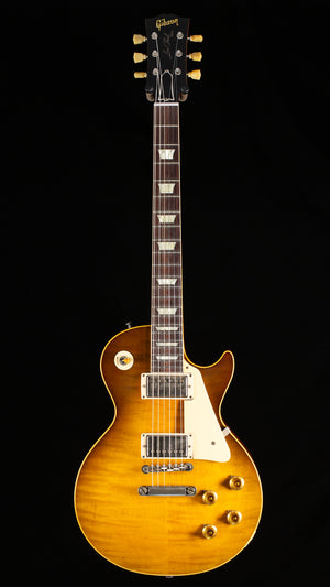 Gibson Custom Shop Willcutt Cavern Collection 1959 Les Paul Standard Murphy Lab Ultra Light Aged Green Lemon Fade Chambered (700)