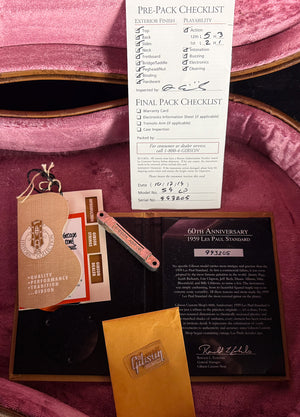 2019 Gibson Custom Shop 60th Anniversary 1959 Les Paul Standard Factory Burst