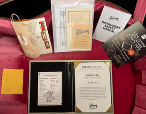 Gibson Custom Shop 1959 ES-355 Reissue Stop Bar Murphy Lab Ultra Light Aged Ebony (133)