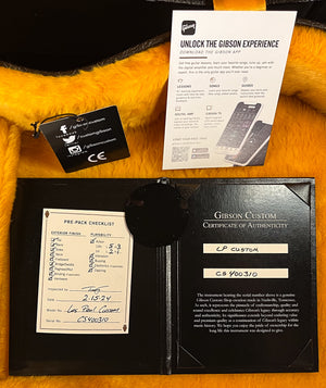 Gibson Les Paul Custom Ebony w/ Ebony Gloss Finger board (310)