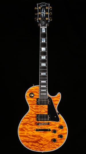 Gibson Custom Shop Willcutt Cavern Collection Les Paul Custom Quilt Transparent Amber Chambered (666)