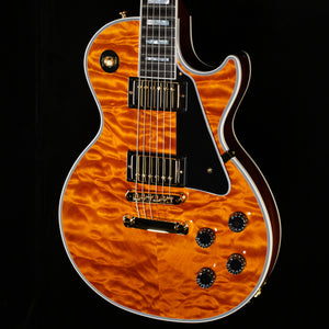 Gibson Custom Shop Willcutt Cavern Collection Les Paul Custom Quilt Transparent Amber Chambered (666)