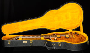 Gibson Custom Shop Willcutt Cavern Collection Les Paul Custom Quilt Transparent Amber Chambered (666)