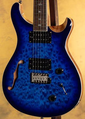 2023 PRS SE Custom 22 Quilted Limited-Edition Semi-Hollow Electric Guitar Faded Blue Burst