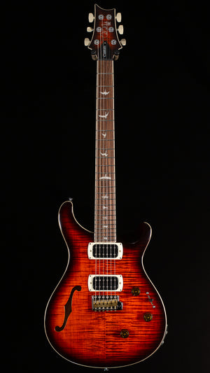PRS SE Custom 24 Semi-Hollow Piezo Orange Tiger Smokeburst (236)