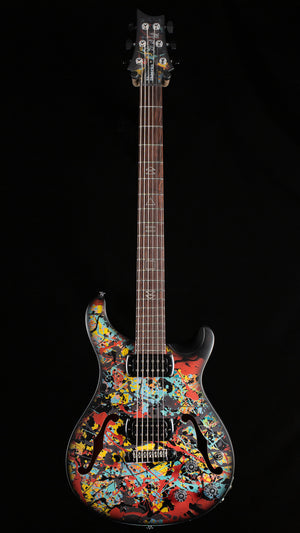 PRS SE Ed Sheeran Hollowbody I Baritone Piezo Drip Paint Artwork (024)