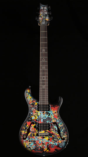 PRS SE Ed Sheeran Hollowbody I Baritone Piezo Drip Paint Artwork (266)