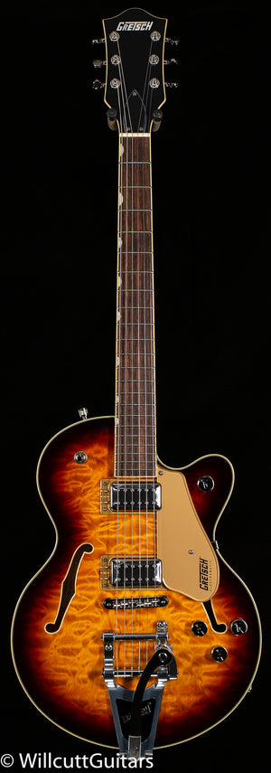 Gretsch G5655T-QM Electromatic Center Block Jr. Single-Cut Quilted Maple with Bigsby Sweet Tea (125)