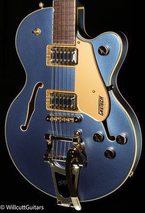 Gretsch G5655TG Electromatic Center Block Jr. Single-Cut with Bigsby and Gold Hardware, Cerulean Smoke (323)
