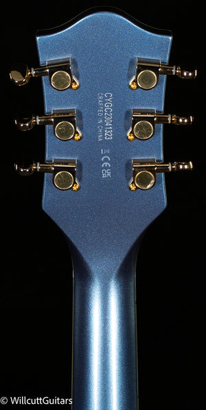 Gretsch G5655TG Electromatic Center Block Jr. Single-Cut with Bigsby and Gold Hardware, Cerulean Smoke (323)