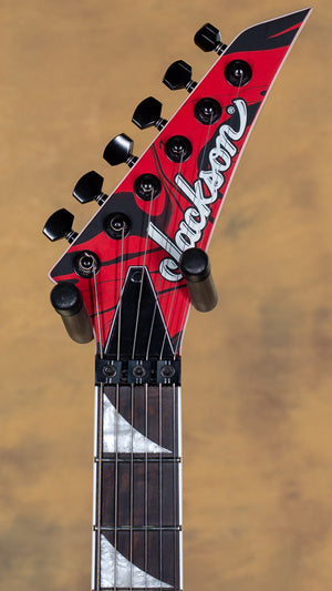 2021 Jackson X Series Soloist SLX DX Swirl Satin Red w/ Coffin Case