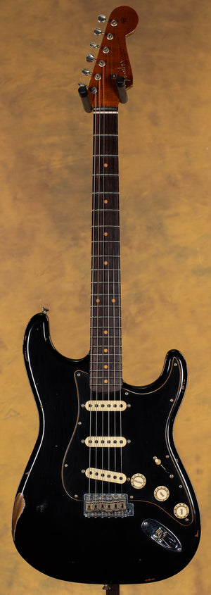 2019 Fender Custom Shop LTD Black Roasted Dual-Mag Strat Relic