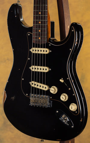 2019 Fender Custom Shop LTD Black Roasted Dual-Mag Strat Relic