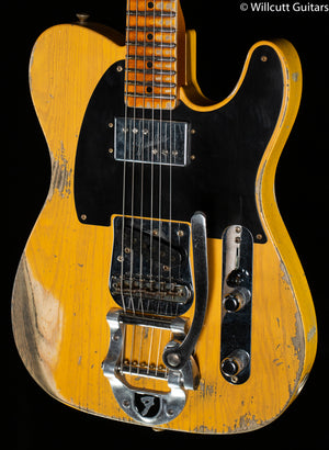 Fender Custom Shop CuNiFe Blackguard Telecaster Heavy Relic Aged Butterscotch Blonde Bigsby (297)