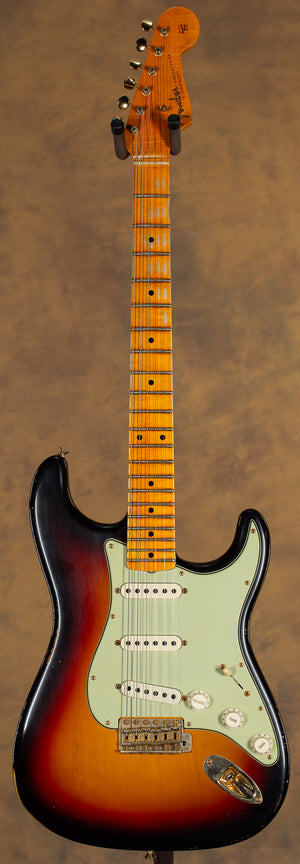2022 Fender Custom Shop LTD 1962 Bone Tone Stratocaster Relic 3-Color Sunburst