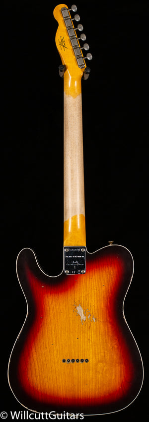 Fender Custom Shop LTD 1960 Telecaster Custom Relic Chocolate 3-Tone Sunburst (394)