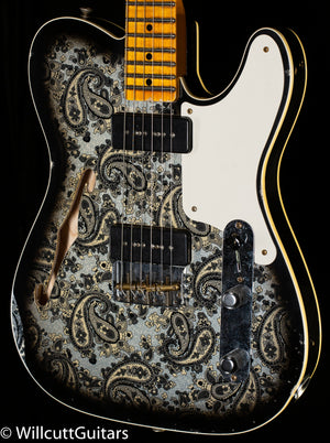 Fender Custom Shop Limited Edition Dual P90 Telecaster Relic Black Paisley (431)