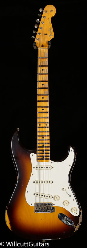 Fender Custom Shop LTD Fat '50s Strat Relic Wide Fade Chocolate 2-Tone Sunburst (467)