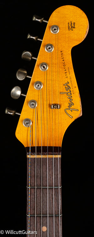 Fender Custom Shop 1960 Stratocaster Heavy Relic Aged Black/3-Tone Sunburst (659)