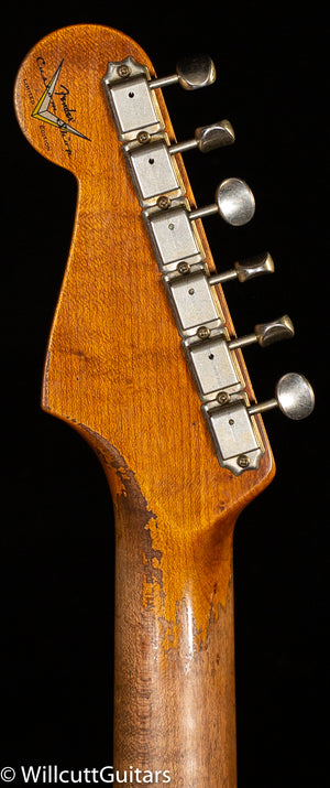 Fender Custom Shop LTD Roasted 1961 Stratocaster Super Heavy Relic Aged Black/3-Tone Sunburst(464)