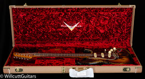 Fender Custom Shop LTD Roasted 1961 Stratocaster Super Heavy Relic Aged Black/3-Tone Sunburst(464)