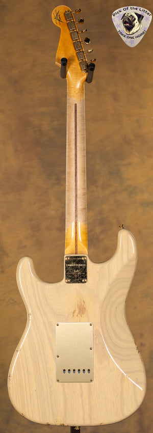 2024 Fender Custom Shop LTD '55 Bone Tone Stratocaster Relic Aged Honey Blonde