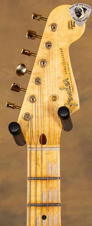 2024 Fender Custom Shop LTD '55 Bone Tone Stratocaster Relic Aged Honey Blonde