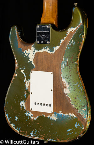 Fender Custom Shop Roasted 1960 Strat Super Heavy Relic Aged Olive Green (159)