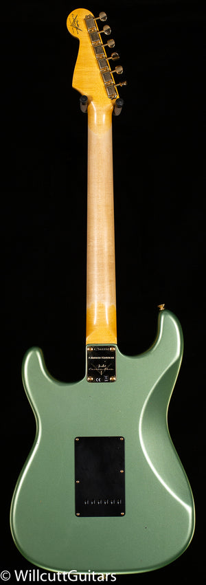 Fender Custom Shop Limited Edition 1965 Dual-Mag Stratocaster Aged Sage Green Metallic (334)
