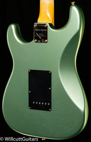 Fender Custom Shop Limited Edition 1965 Dual-Mag Stratocaster Aged Sage Green Metallic (334)