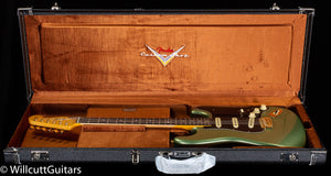 Fender Custom Shop Limited Edition 1965 Dual-Mag Stratocaster Aged Sage Green Metallic (334)