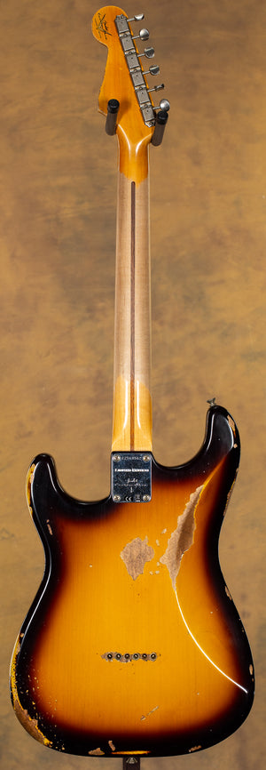 2023 Fender Custom Shop Troposphere Strat Hard-Tail Heavy Relic Super Faded Aged 2-Color Sunburst
