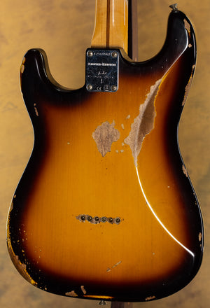 2023 Fender Custom Shop Troposphere Strat Hard-Tail Heavy Relic Super Faded Aged 2-Color Sunburst