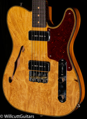 Fender Custom Shop Artisan Dual P90 Maple Burl Tele NOS, Rosewood Fingerboard, Aged Natural (310)