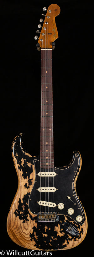 Fender Custom Shop LTD Poblano Stratocaster Super Heavy Relic Aged Black (104)