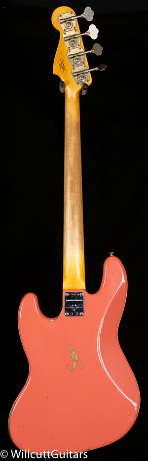 Fender Custom Shop 1960 Jazz Bass Relic Super Faded Aged Tahitian Coral (274)